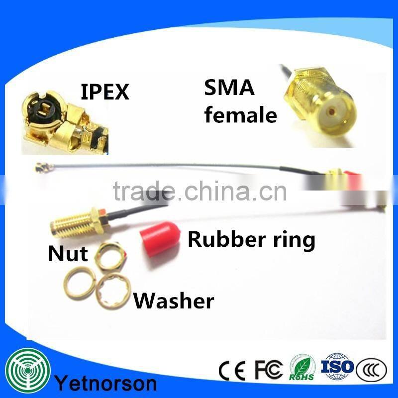 rg1.13 coxial cable assembly U.FL Mini PCI to RP-SMA Pigtail cable Antenna WiFi Cable
