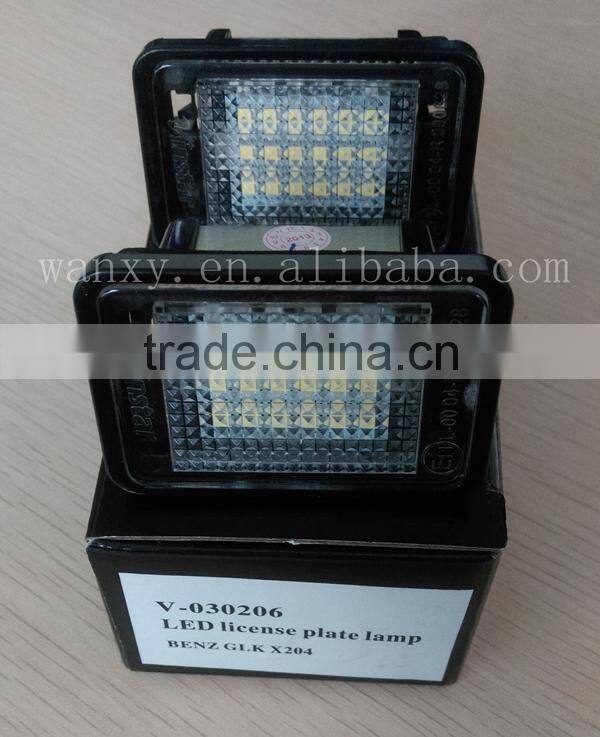 For Mercedes GLK X204 2007-Now led car number plate light led car number-plate lamp