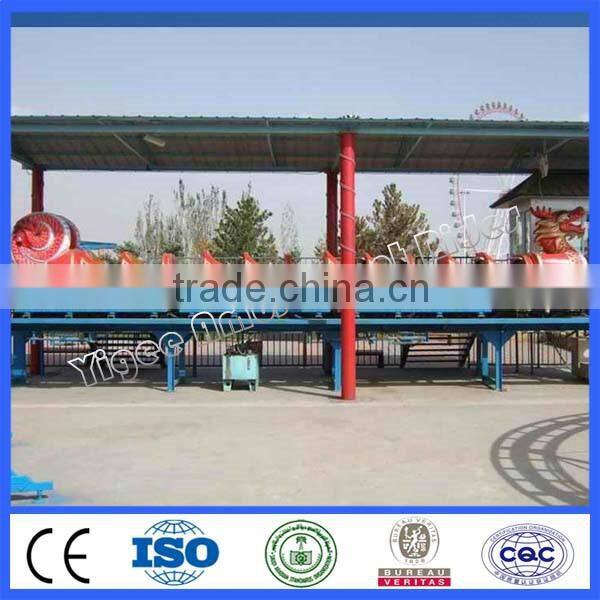 Large siexe fairground ride sliding dragon