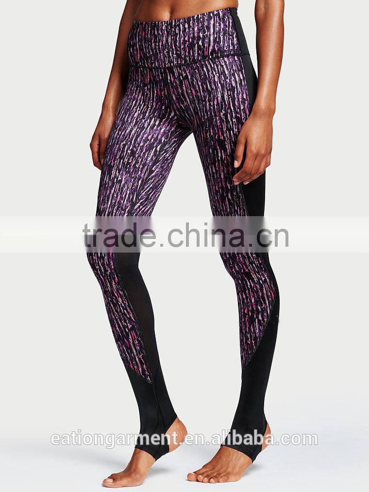 new fashion custom printed ladies sports yoga leggings