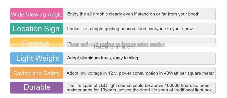 Printed Aluminium event trade show ceiling banner,hanging banner