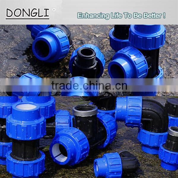 HDPE PP compression fittings for Water suppy,Irrigation