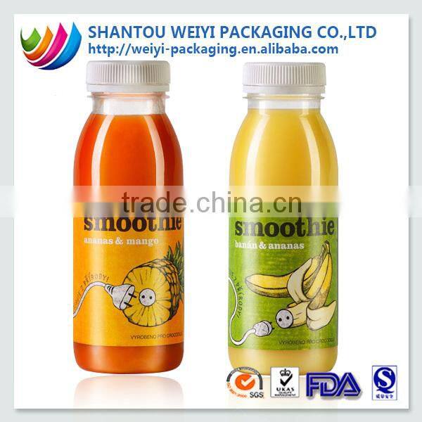 self adhesive sleeve shrink label of soft drink water bottle