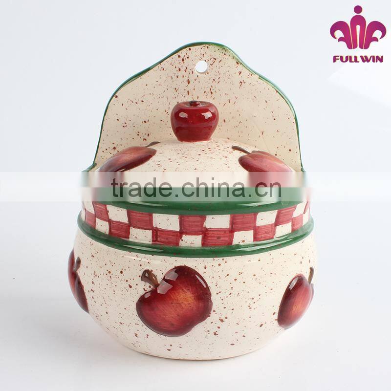 salt sugar coffee jar tea sugar coffee ceramic storage jar with spoon