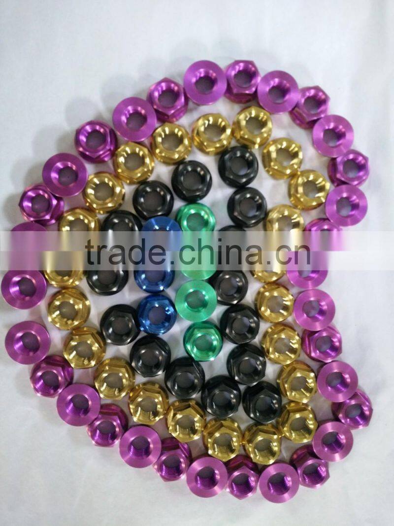 Best factory price color titanium nut in stock