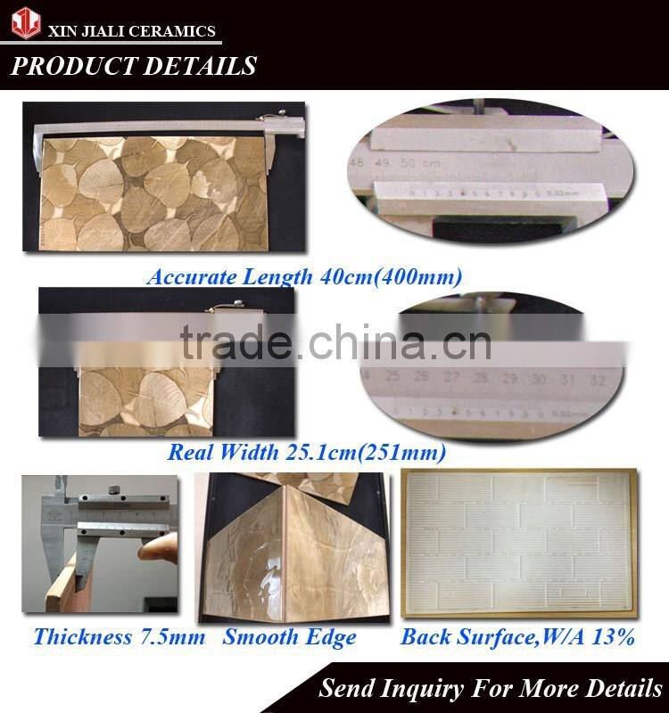 250x400mm WT0043 Latest Design Ceramic Wall Tile 6mm Thickness