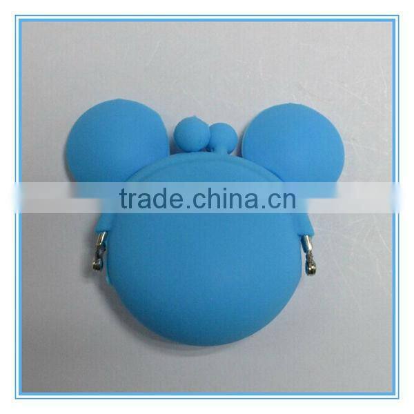 mouse shape silicone coin holder gift pouch