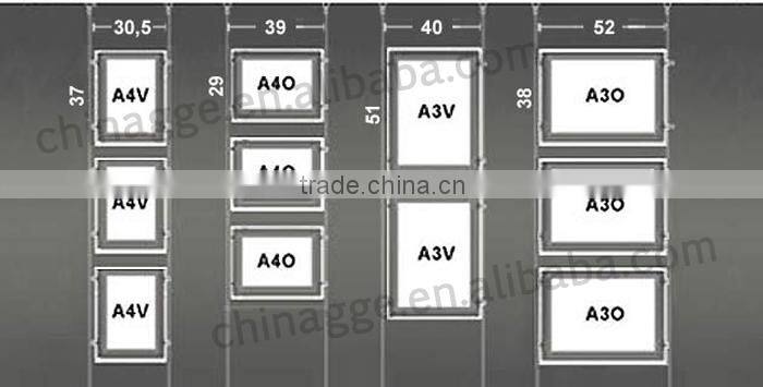 LED Ultra Slim Advertising Crystal Acryilc Light Box Frame Display Acrylic Ultra Slim LED Illuminated Light Box