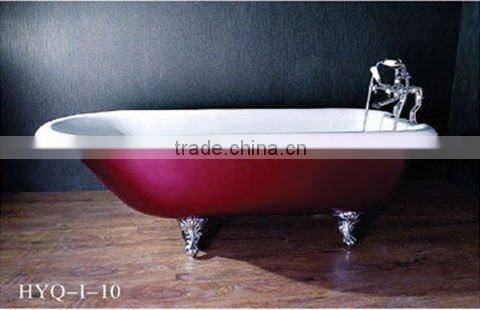 supply drop- in cast iron enamel bathtub