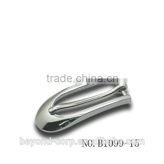 OEM women's 15mm silver polished cow horn buckles