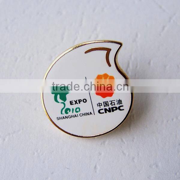 Custom Made Lapel Pin/Wholesale 3D embossed Metal lapel pin/promotional custom metal lapel pin