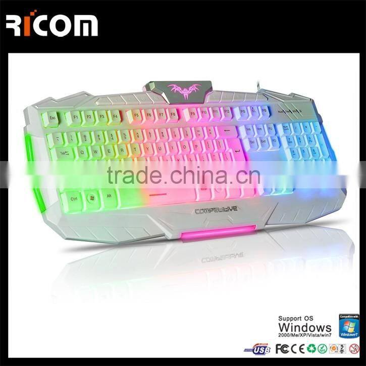Hot sale Backlit Mechanical Gaming Keyboard Wired Keyboard With Usb Interface--LK612--Shenzhen Ricom
