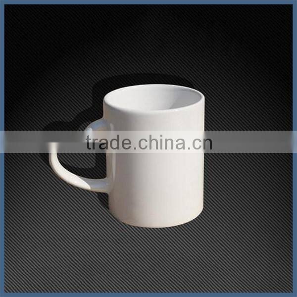 Popular heart shape handle 11oz white ceramic mug