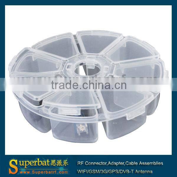 NEW Round clear 8 cells Pill Medicine Jewelry pearl Box Holder Storage Organizer Case