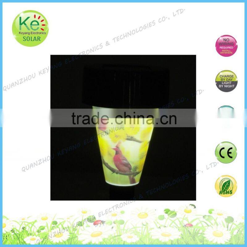 Plastic pathway light for outdoor led solar lights