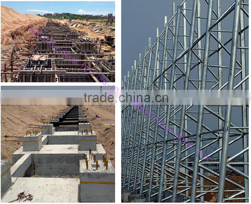 WF-DS045 hot-dip galvanized steel structure steel post for windbreak wall