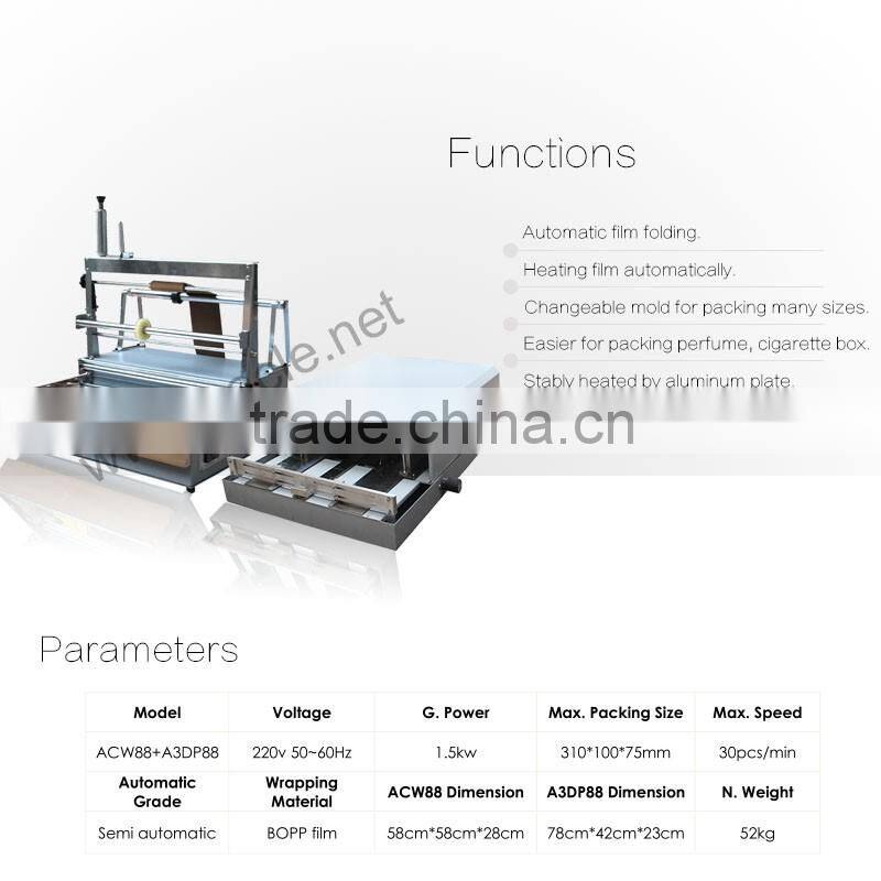 Popular overwrapping machine for audio cassette
