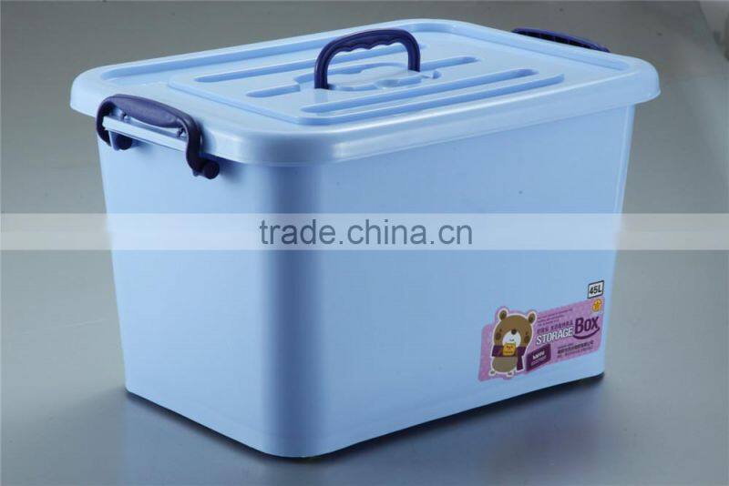 2014 New Design PP Multicolour Plastic Storage Box With Wheels.For Colthes Or Magazines Or Toys.Storage container