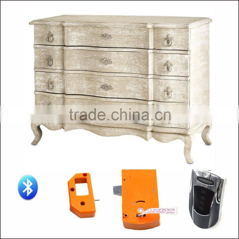 Alloy Smart Cabinet Mortise Door Lock Cylinder With Bluetooth Electronic Key