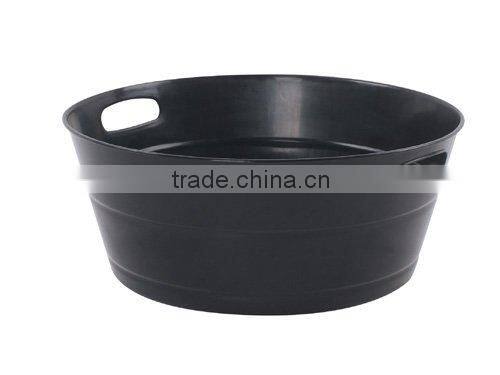 big size plastic laundry basket with holder