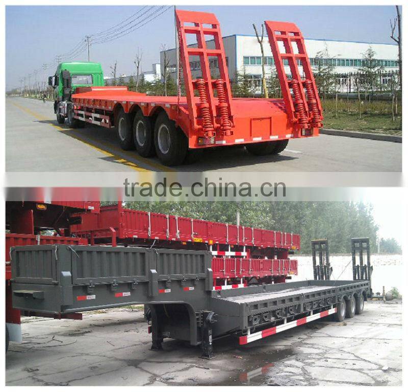 3Axle shengrun low bed semi trailer
