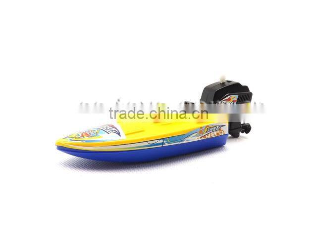 Mini plastic wind up toy rowing boat