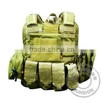 Tactical Vest use 1000D high strength Nylon with PU waterproof coating