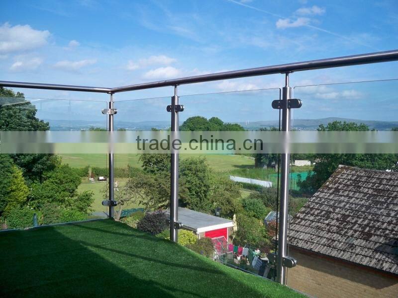 High quality stainless steel 304 /316 balustrade with glass clamp or bar holder