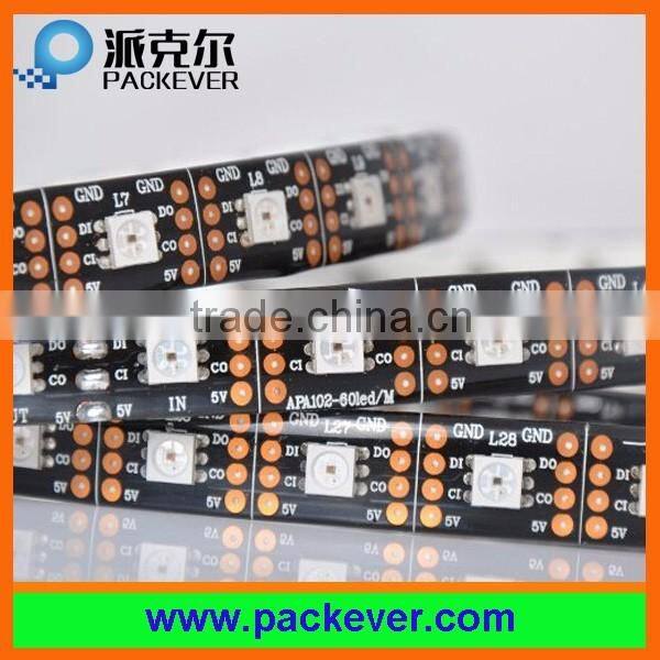 White/black PCB 60LEDs/m SK9822 LED pixel strip