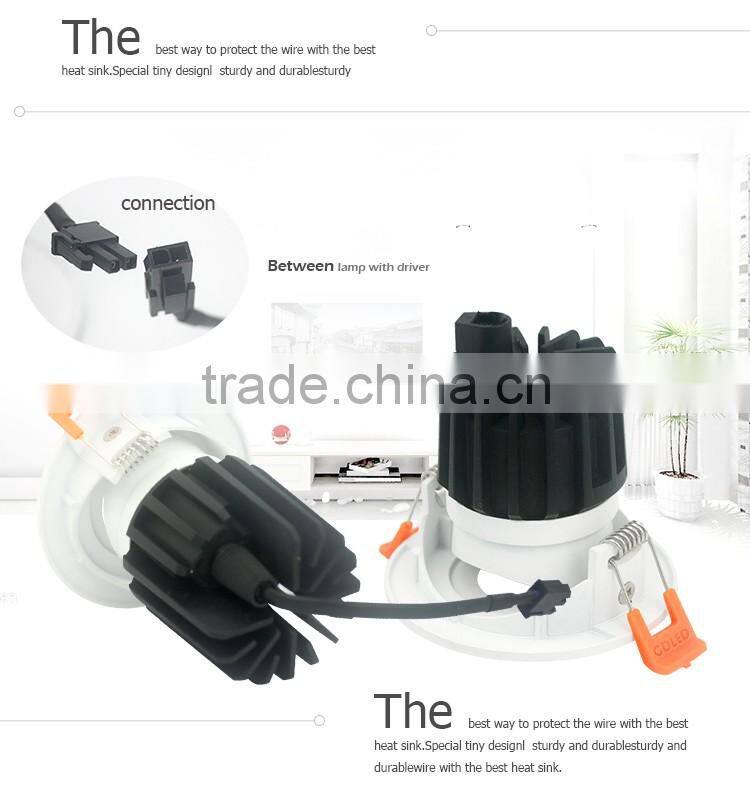 6 inchs white round 15w cuadrado cob led downlight kit with epi star chip for led spot light