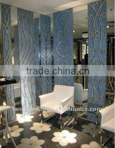 natural marble stone curved border line for projects or garden