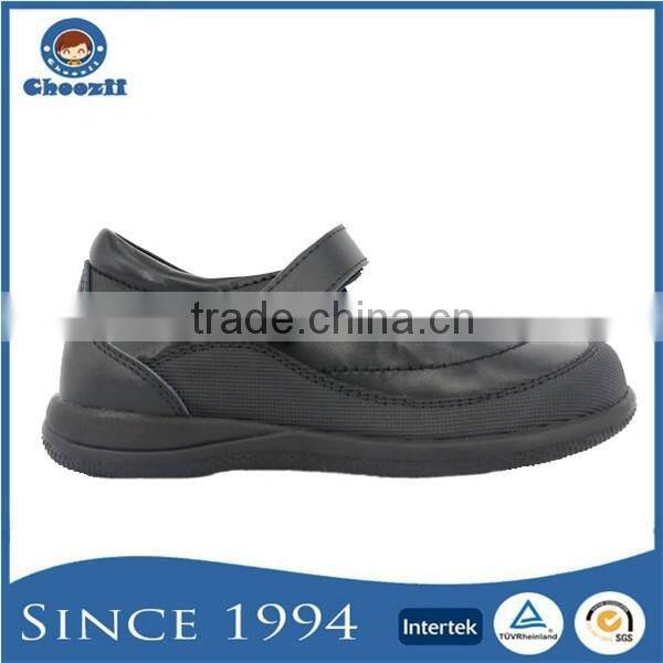 2016 Popular Black Buckle Mary Jane Kids School Shoes