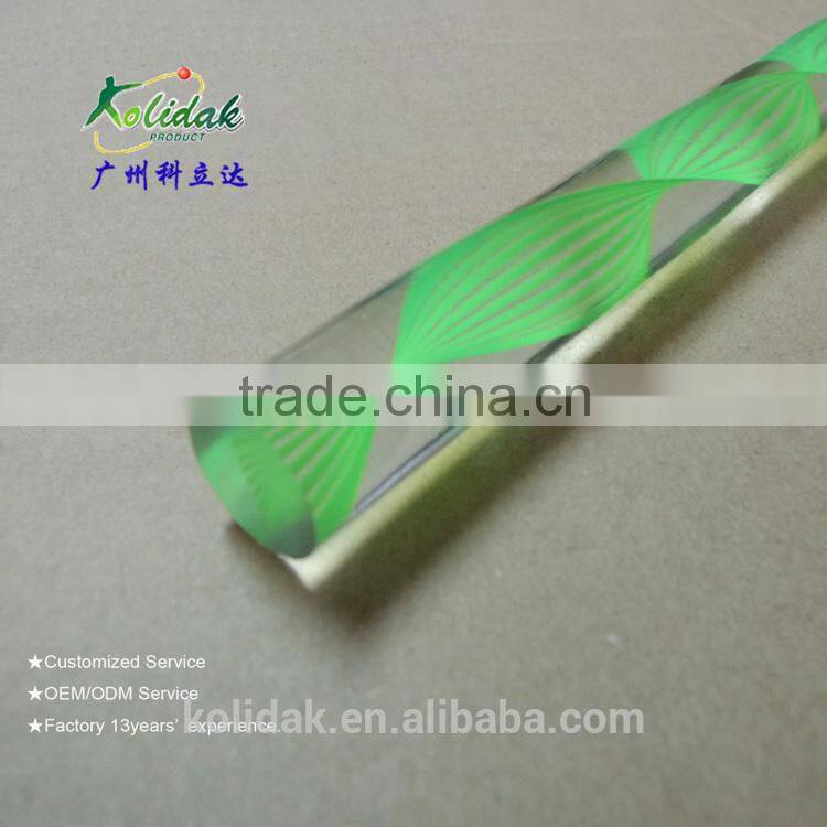 PMMA stick /clear line plexiglass rod /Twisted grain rod