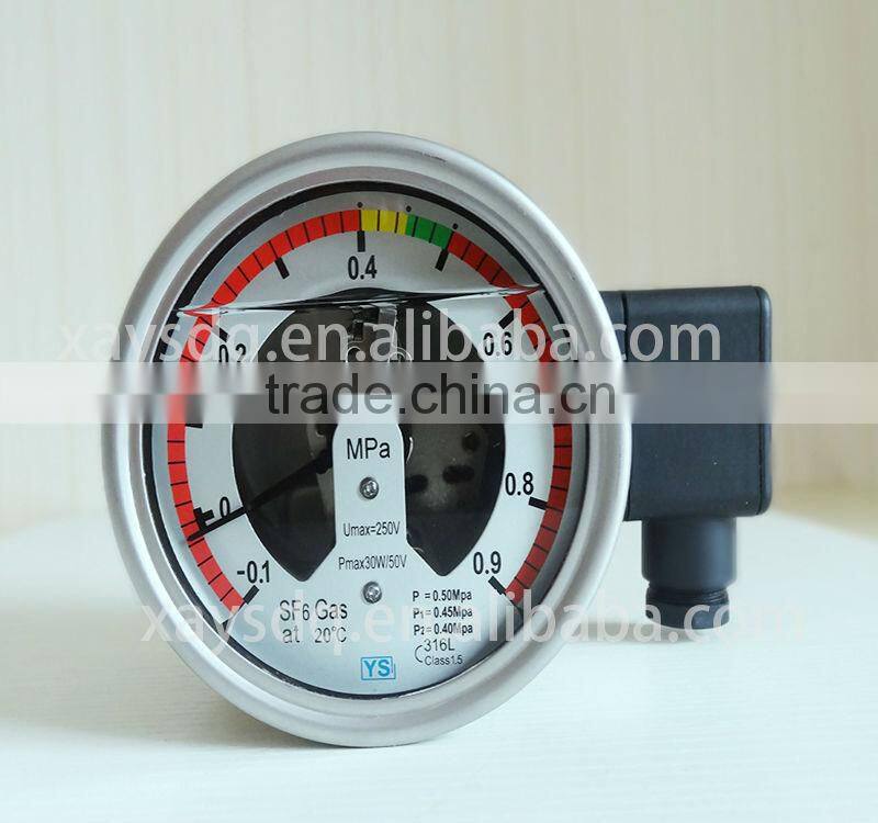 alibaba china suppliers sf6 stainless steel meter or relay for any size can( 63mm or 100mm) use to SF6 circuit breakers