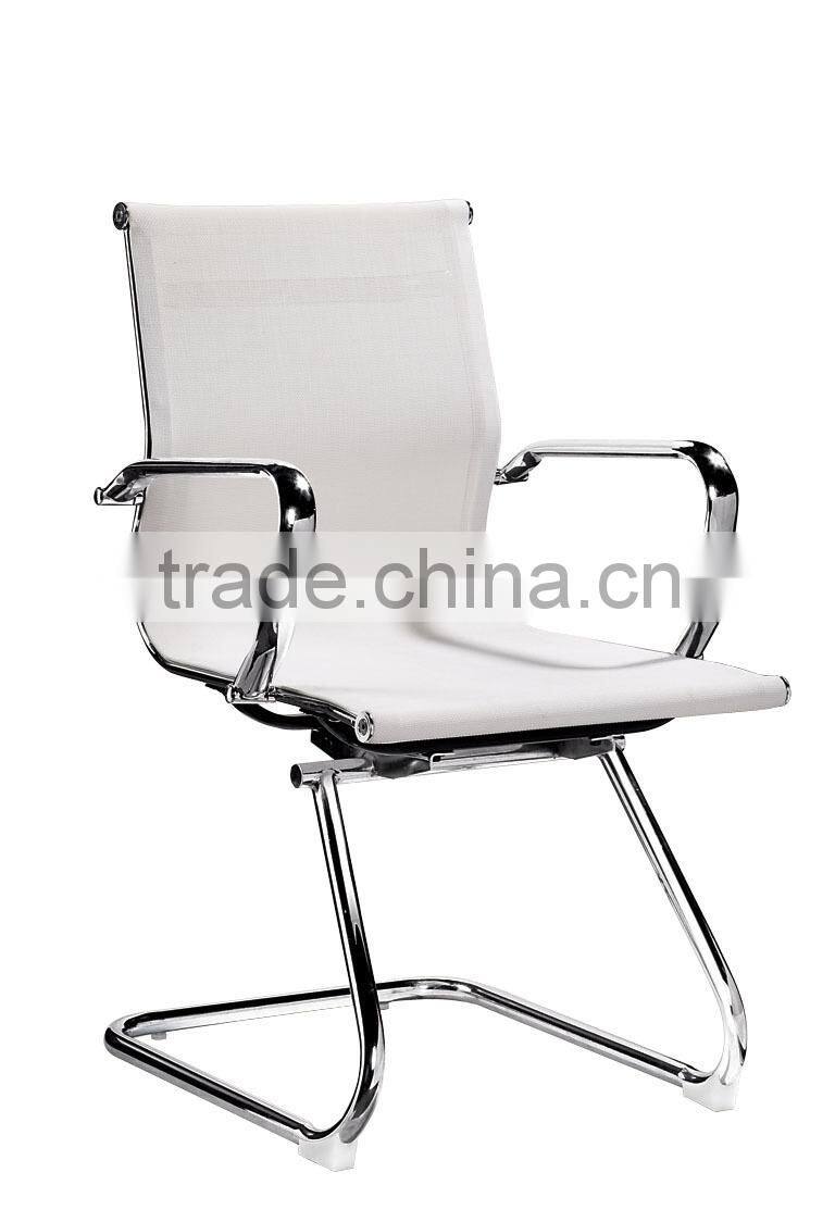 Yellow Leather/Mesh Chair, Yellow Leather/Mesh Office Chair (WF-03)
