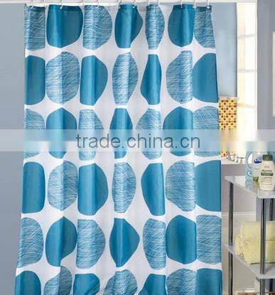 Water Resistant Polyester Print Shower Curtains