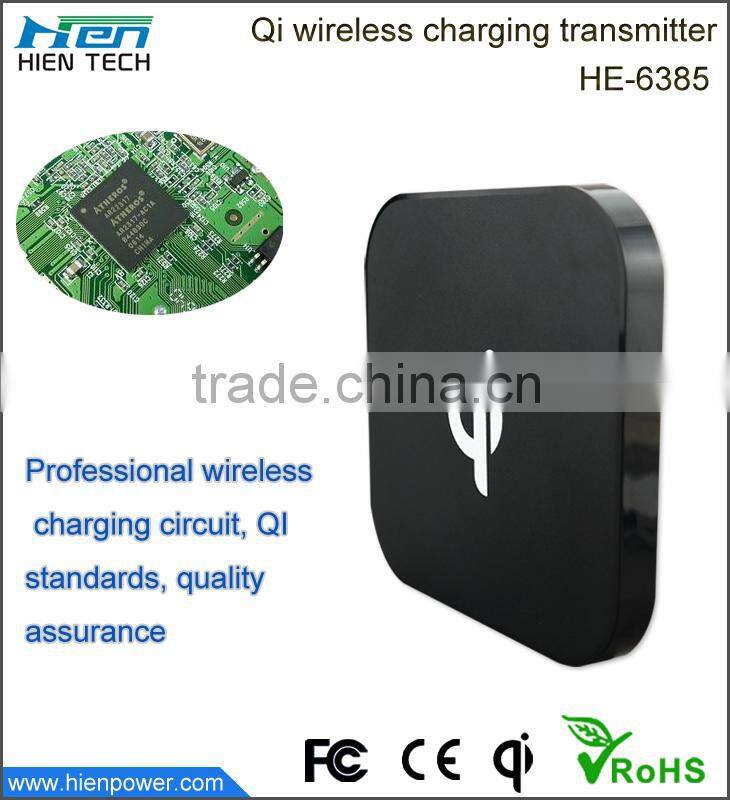 portable cell phone wireless charger for iphone/samsung/blackberry wireless phone charger