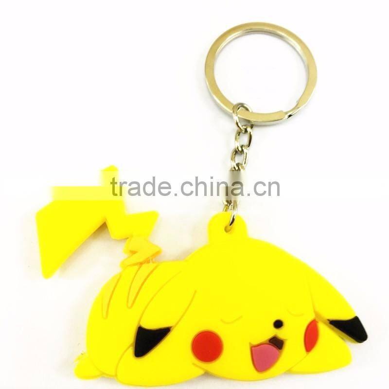 Chinese Supplier Promotional PVC Key chain Animation 2d Key ring