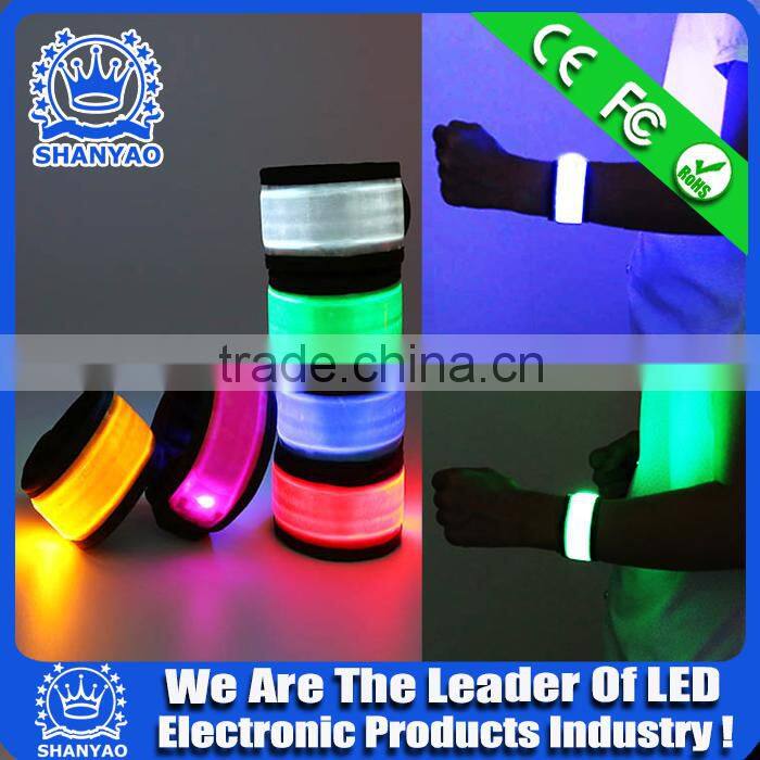 2016 Custom Sports Led Plastic Bracelet For Christmas Gift