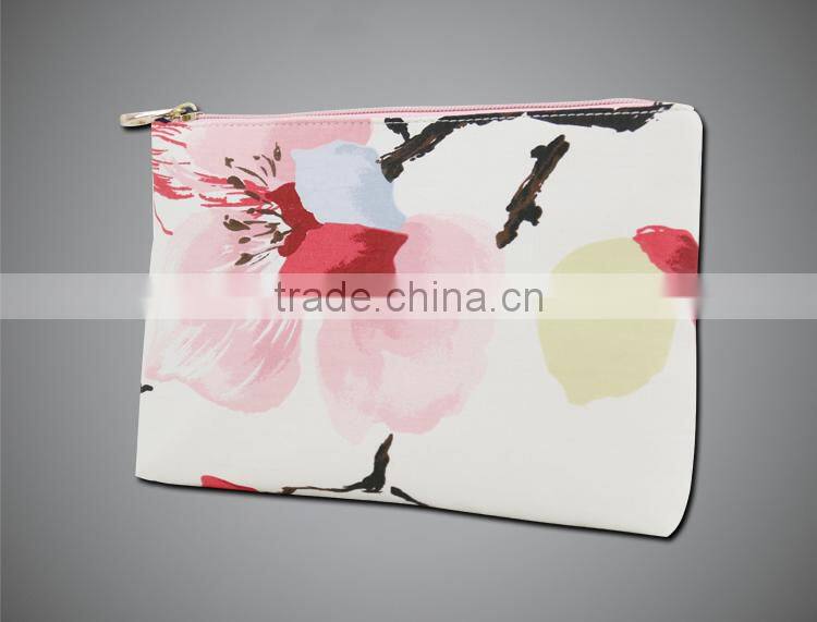 Fashion promotional travel canvas cosmetic bag wholesale