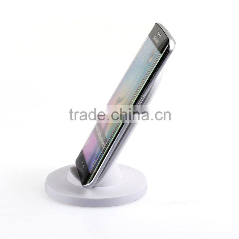 2015 hot sales promotional quality fashion stand Universal qi wireless charger