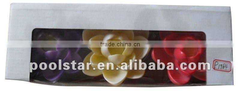 Wonderful Red Swimming Floating Pool Flower Shape LED Light P1964