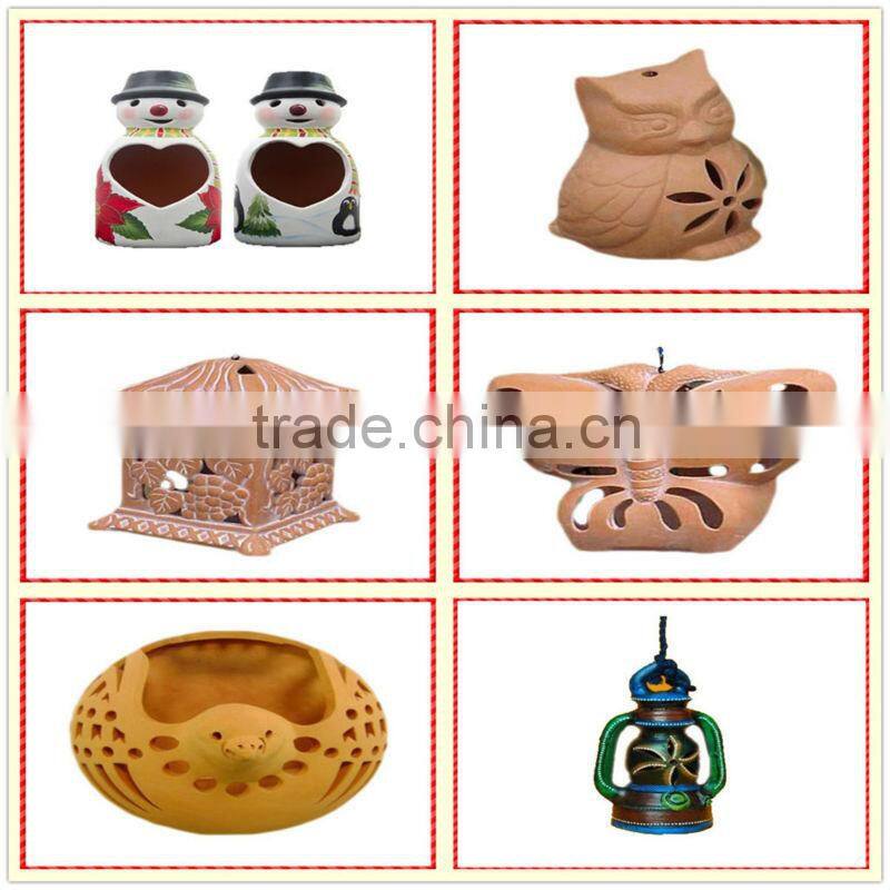 Decorative terracotta indoor custom clay lantern
