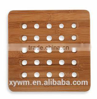 2015 NEW Totally Weddding Gift Kitchen Set of 3 Bamboo Wood Tableware Trivet Coaster Placemat Set