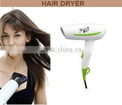 Foldable travel hair dryer with dual voltage 1000-1400W mini hair dryer
