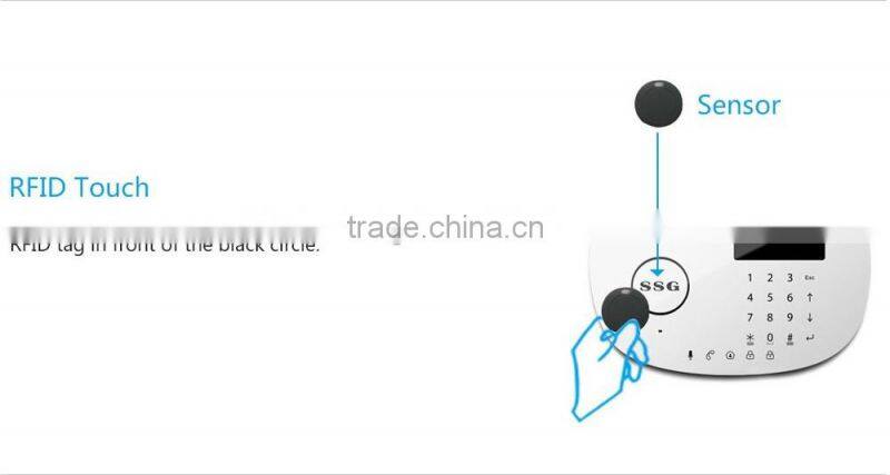 SSG new english voice prompt wireless alarm system with pstn and gsm communication