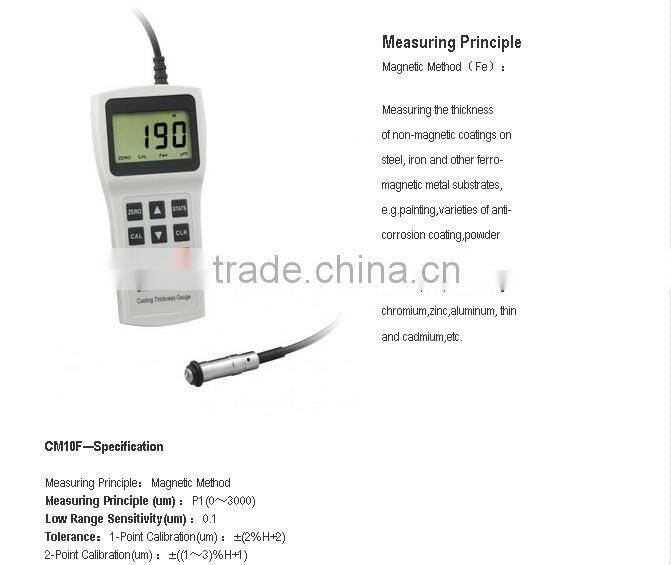 coating thickness meter tester gauge CM10F