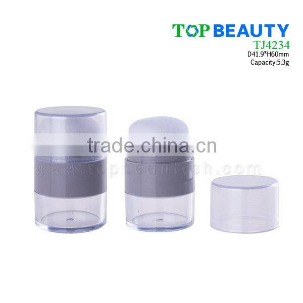 TJ4234- New Empty Cosmetic Loose Powder Container with Sponge