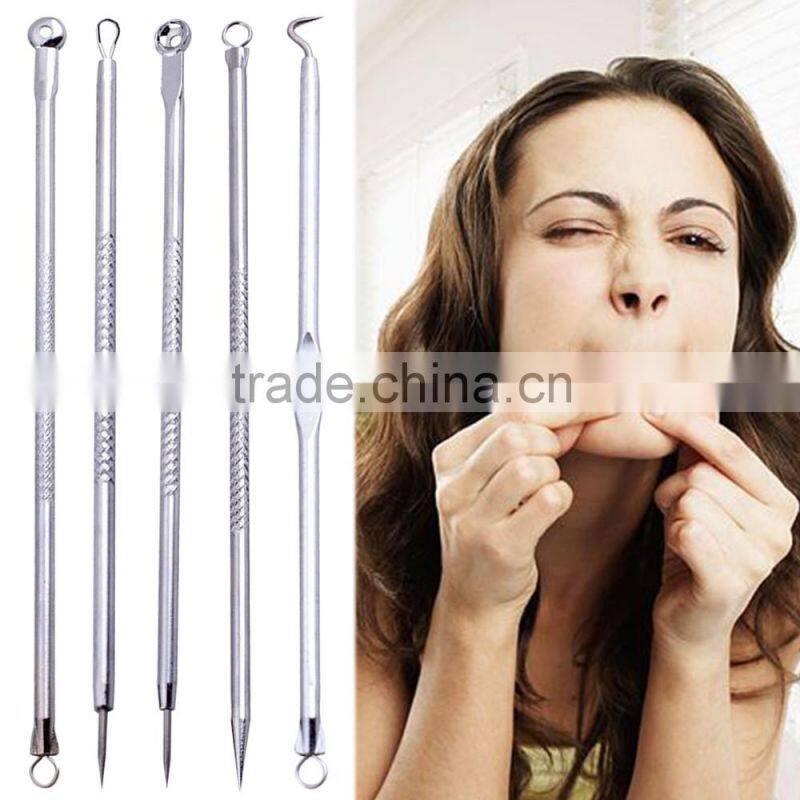 5 in 1 Blackhead Remover Tools Set, Antibacterial Acne Needle Set, Blemish Kit, Acne Pimple Extractor Remover Tool Set PR-013