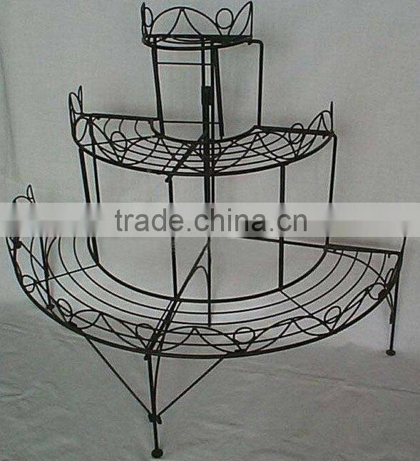 PF-S039 3 tier standing flower pot rack